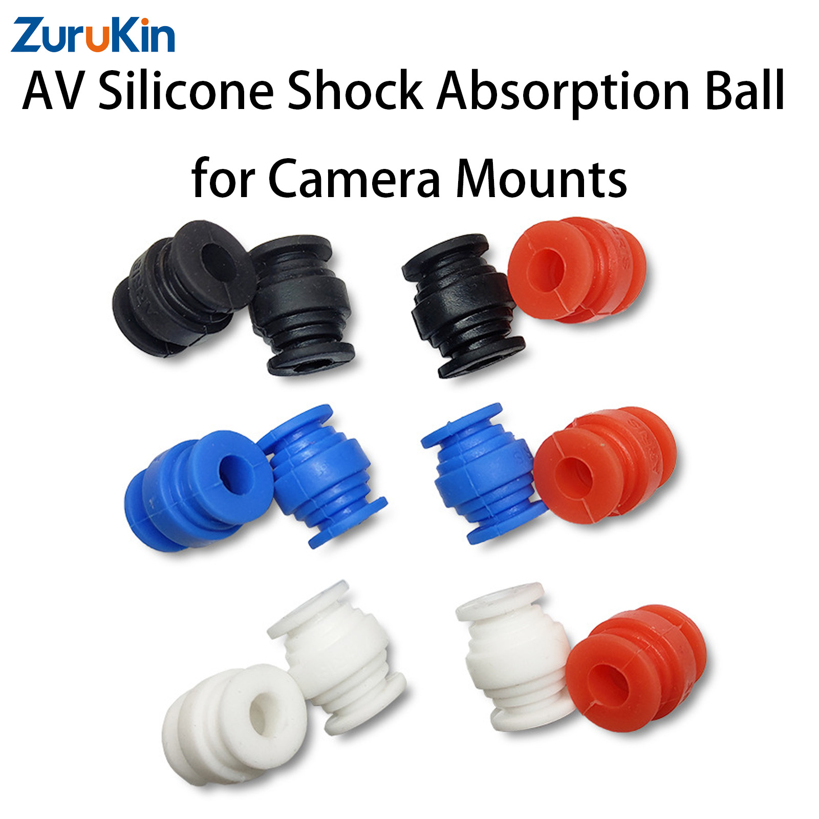 Drone Gimbal Mount - 12 Stück AV Silikon Stoßdämpfende Gummibälle