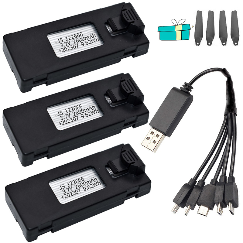 3,7 V 2600 Mah Drone Batterie  – Eachine Drone E58 Bewertung und Preis